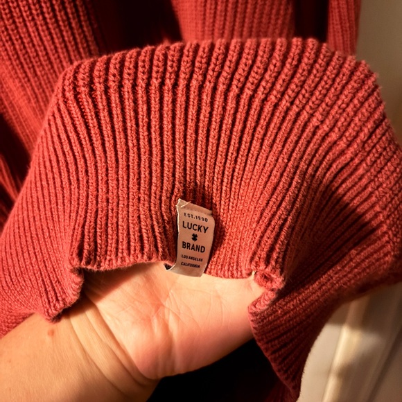Lucky Brand Coral Knit Sweater - Picture 2 of 3